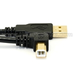 USB 2 A to Left B Cable