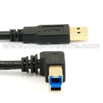 USB 3.0 - A to Right Angle B Male