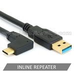 USB 3 Repeater A Male to Right/Left Ang C Male