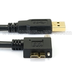 USB 3 Left Locking Micro-B to A (High-Flex)