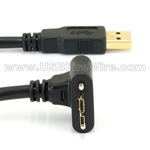 USB 3 Up Locking Micro-B to A (High-Flex)