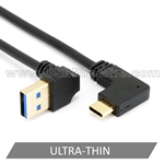 USB 3 Up A to Right/Left C <br> (Ultra-Thin Cable)