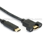 USB 3.1 C Panel Mount Extension Cable