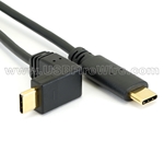 USB 2 Ultra-Thin Device Cable - C Male to Up/Down C Male - 6-wire