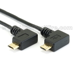 USB 2 Ultra-Thin Right Micro-B to Left Micro-B