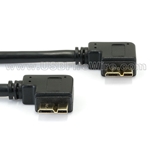 USB 3.0 Cable -Double Left Angle -Micro-B