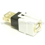 USB 2.0 Gender Changer - BF/AF - White