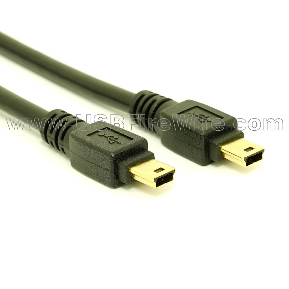klo Villain myndighed USB 2.0 Mini-B Male to Mini-B Male Cable - 877.522.3779 - USBFireWire.com