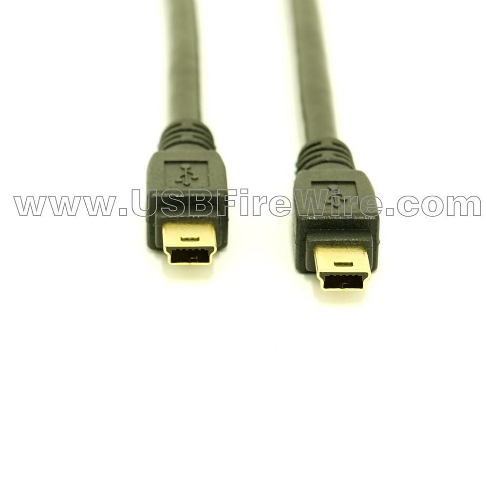 1ft CablesOnline USB 2.0 Mini-B 5-Pin to Mini-B 5-Pin Male/Male Cable,  USB2-5501