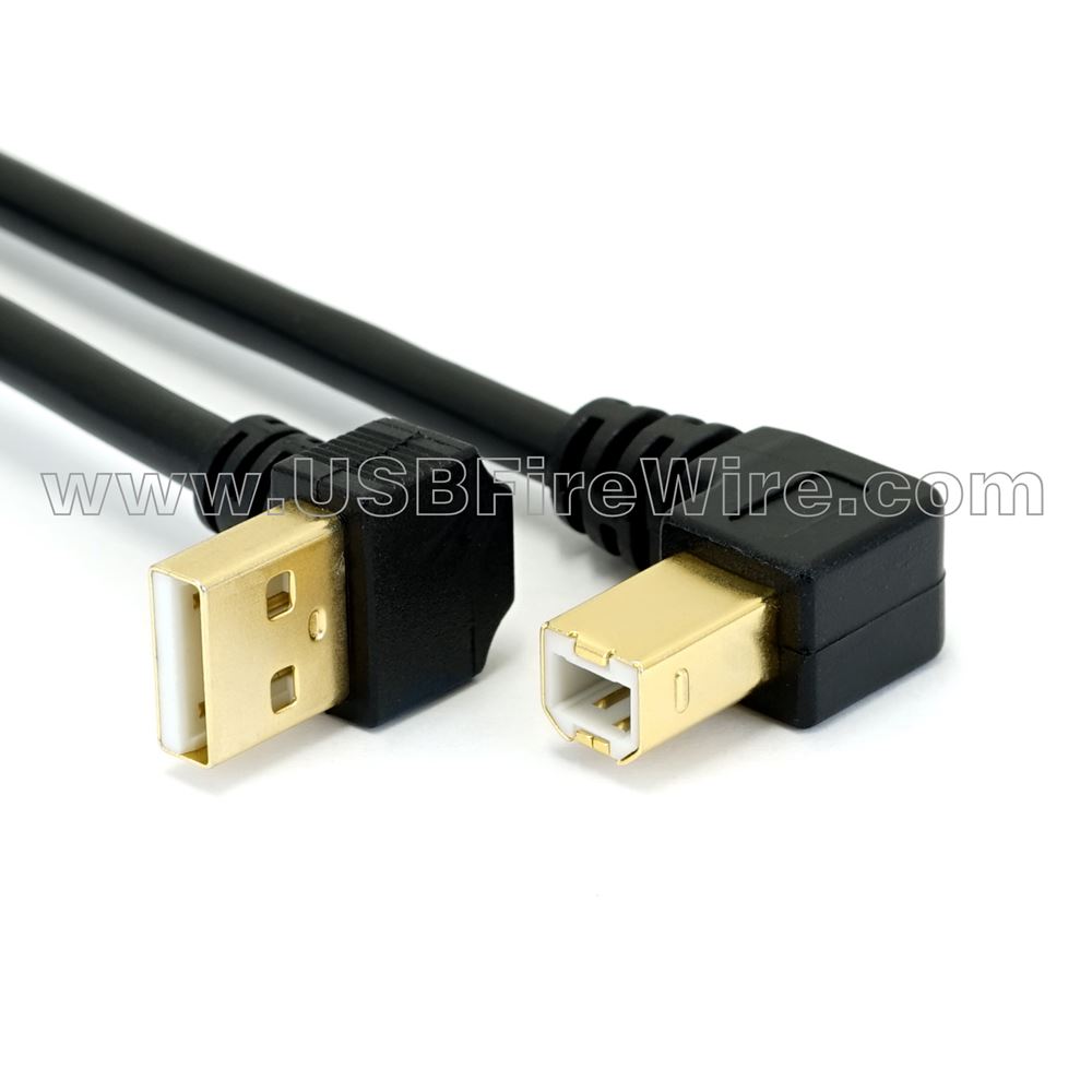 indtil nu kande Tænke USB 2.0 Angle A to Angle B Cable - 877.522.3779 - USBFireWire.com