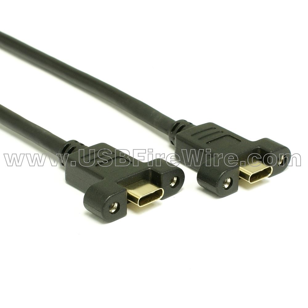 USB 3.1 C Female Panel Mount Extension