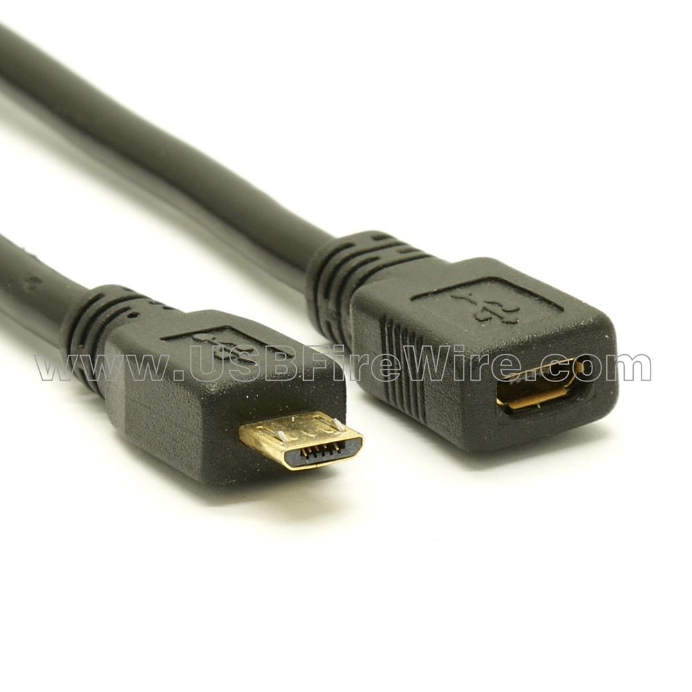 USB 2.0 Micro-B to Micro-B Female Extension Cable | eBay
