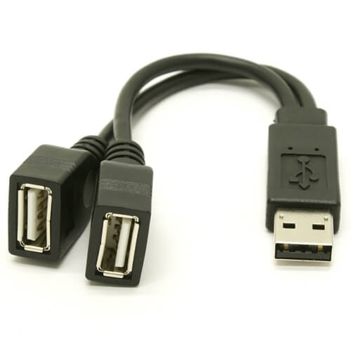 1 In 2 Micro Usb Host Power Y Splitter Adapter To 5 Pin Male Female OTG Cable XX 