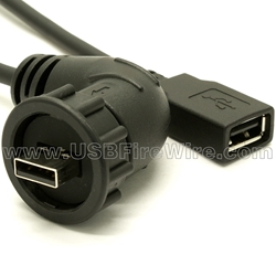 USB Waterproof Right Angled Extension