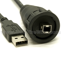 Waterproof USB Cable - B to A
