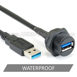 USB 3 Waterproof A Female Extension