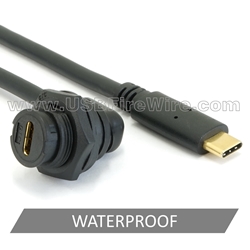 RIGHT ANGLE USB 3.1 Waterproof Plastic Extension