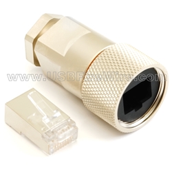 RJ45 Full Metal Screw Field-installable Male Connector