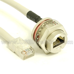 RJ45 Panel Mount with Pigtail Cable
