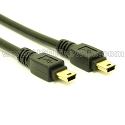 USB 2.0  Mini-B Male to Mini-B Male Cable
