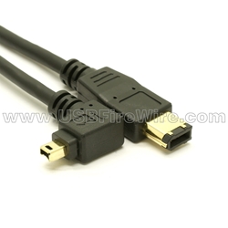 FireWire DV Device Cable (Left Angle)