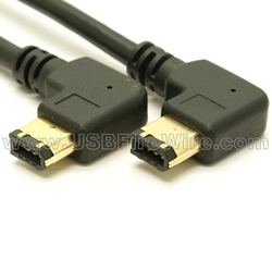 FireWire Device Cable (Double Left Angle)