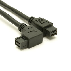FireWire 800 Short Cable - Right Angle