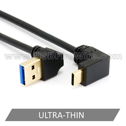 USB 3 Down A to Up/Down C <BR> (Ultra-Thin)