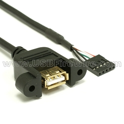 USB 2.0 Cable A Female to Motherboard
