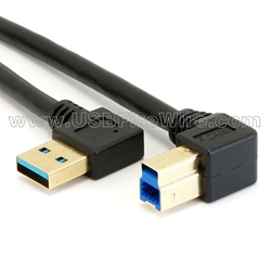 USB 3.0 Cable - Double Left Angle