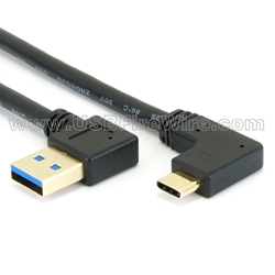 USB 3.1 Left Angle A to Right Angle C