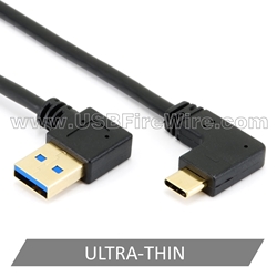USB 3 Left A to Right/Left C <br> (Ultra-Thin Cable)
