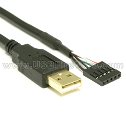 USB 2.0 Cable Straight A to Motherboard