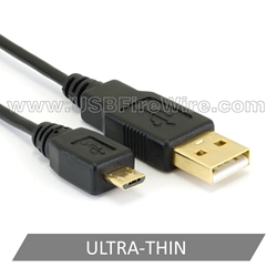 USB 2.0 A to Micro-B Cable - Ultra-Thin