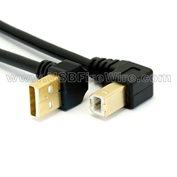 USB 2.0 Double Angled Device Cable