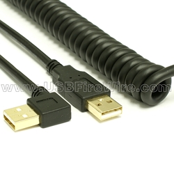 USB 2.0 A to Right Angle A - Helix
