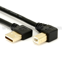 USB 2.0 Device Cable (Double Left Angled)