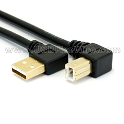 USB 2.0 Cable - Double Angled - Left/Up
