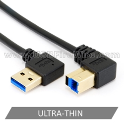 USB 3 Right A to Down B<br> (Ultra-Thin)