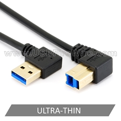 USB 3 Right A to Up B<br> (Ultra-Thin)