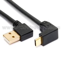 USB 2 Right A to  Up/Down C <br> (56k Resistor)