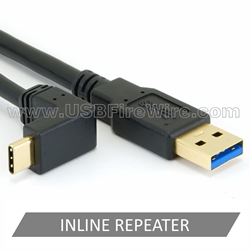 USB 3 Repeater A Male to Up/Down Ang C Male