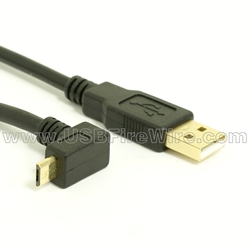 USB Micro B Cable - Up Angle