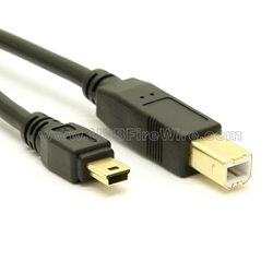 USB 2.0 B to Mini-B Cable