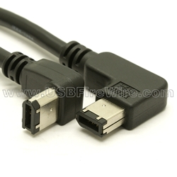 FireWire Right/Down Angled Device Cable