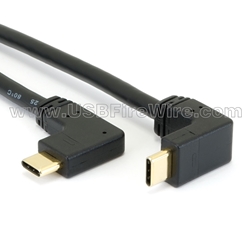 USB 3.1 Cable - Right Left to Up/Down Angle