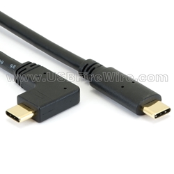 USB 3.1 Cable - Straight to Right Left