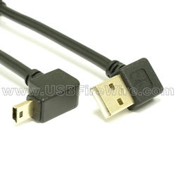 Micro USB Cable - Down/Right A to Down Mini-B
