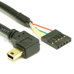 USB 2.0 Right Mini-B to Motherboard