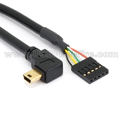 USB 2 Right Mini-B to Motherboard